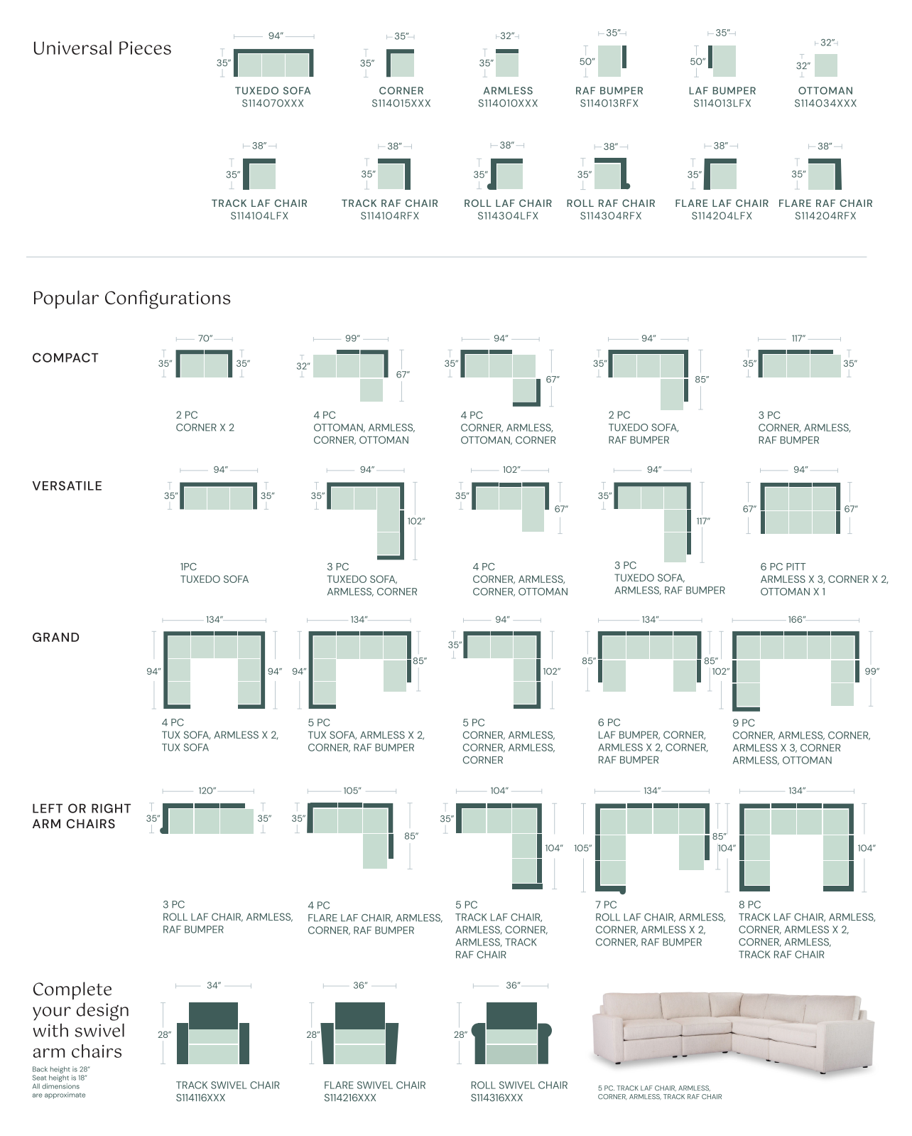 6-PC L-SECTIONAL
