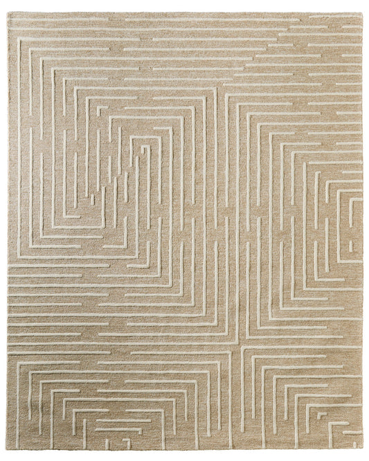 Fenner T8003 Beige/Ivory Rug by Feizy