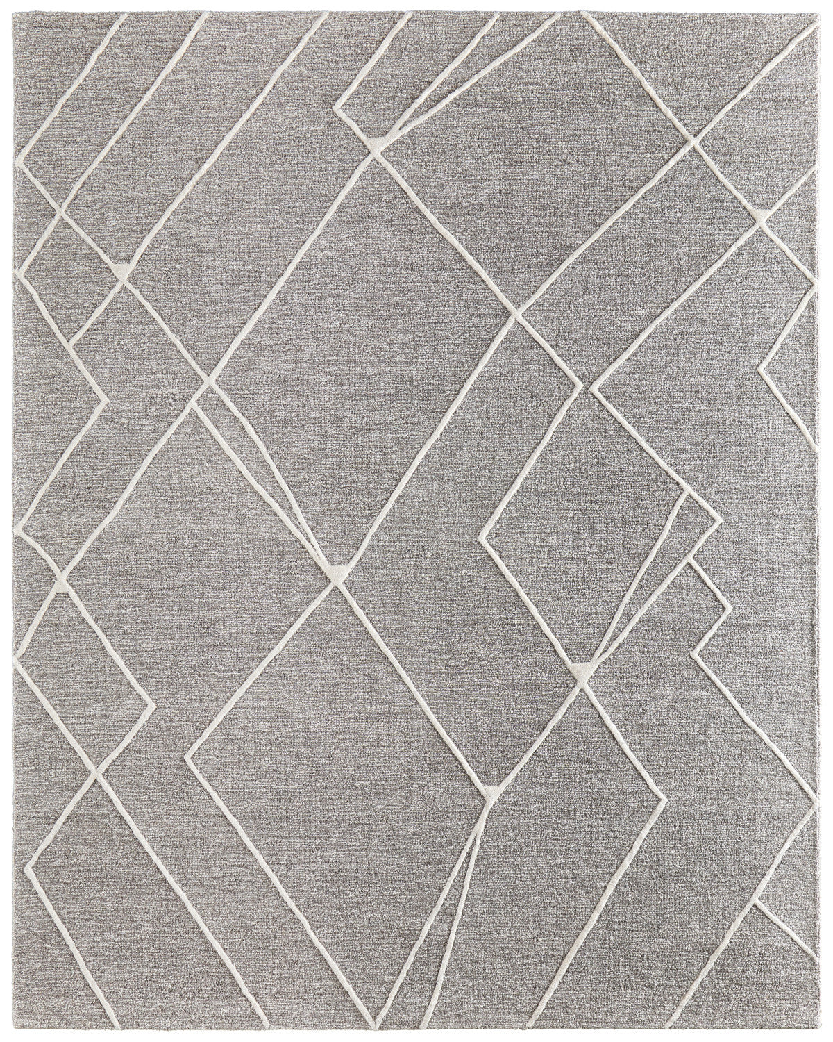 Euclid T8004 Gray/Ivory Rug by Feizy