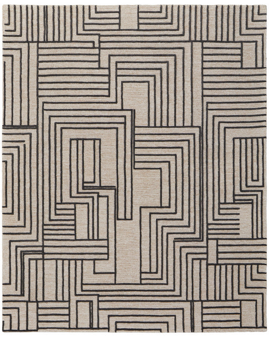 Gansett T8011 Beige/Brown Rug by Feizy