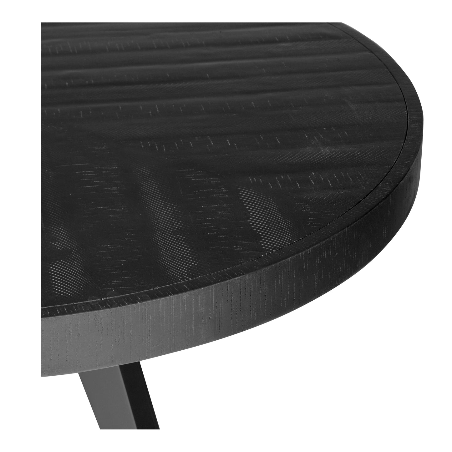 Parq Round Dining Table Black by Moe's Home