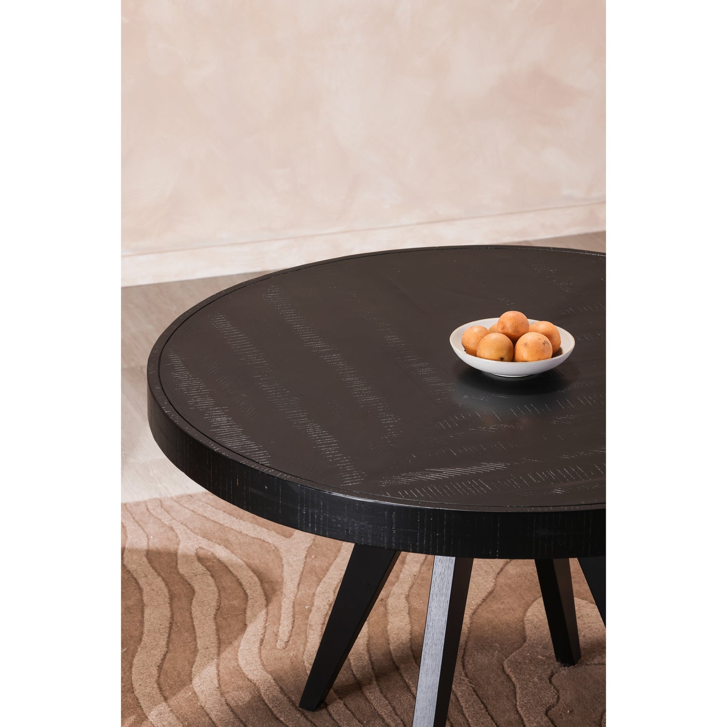 Parq Round Dining Table Black by Moe's Home