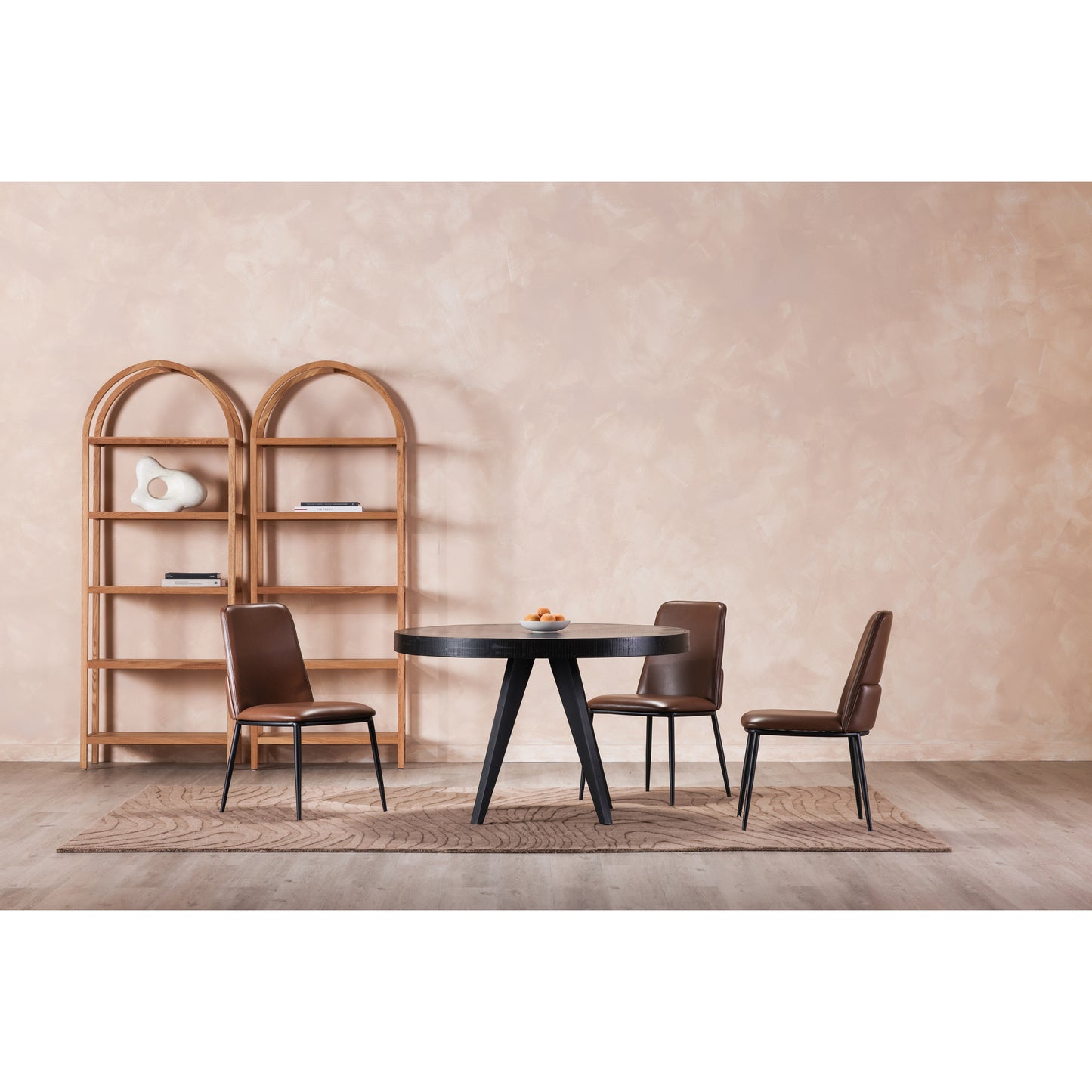 Parq Round Dining Table Black by Moe's Home
