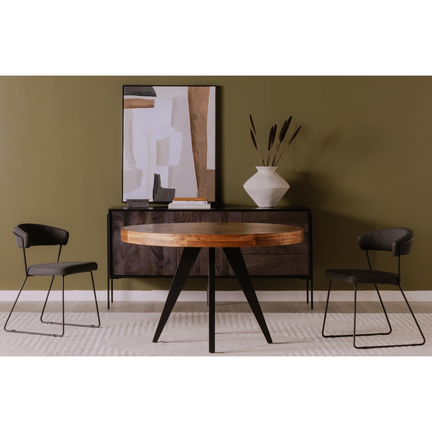 Parq Round Dining Table Amber by Moe's Home