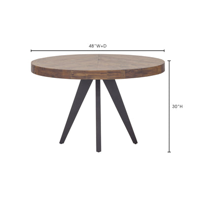 Parq Round Dining Table Amber by Moe's Home