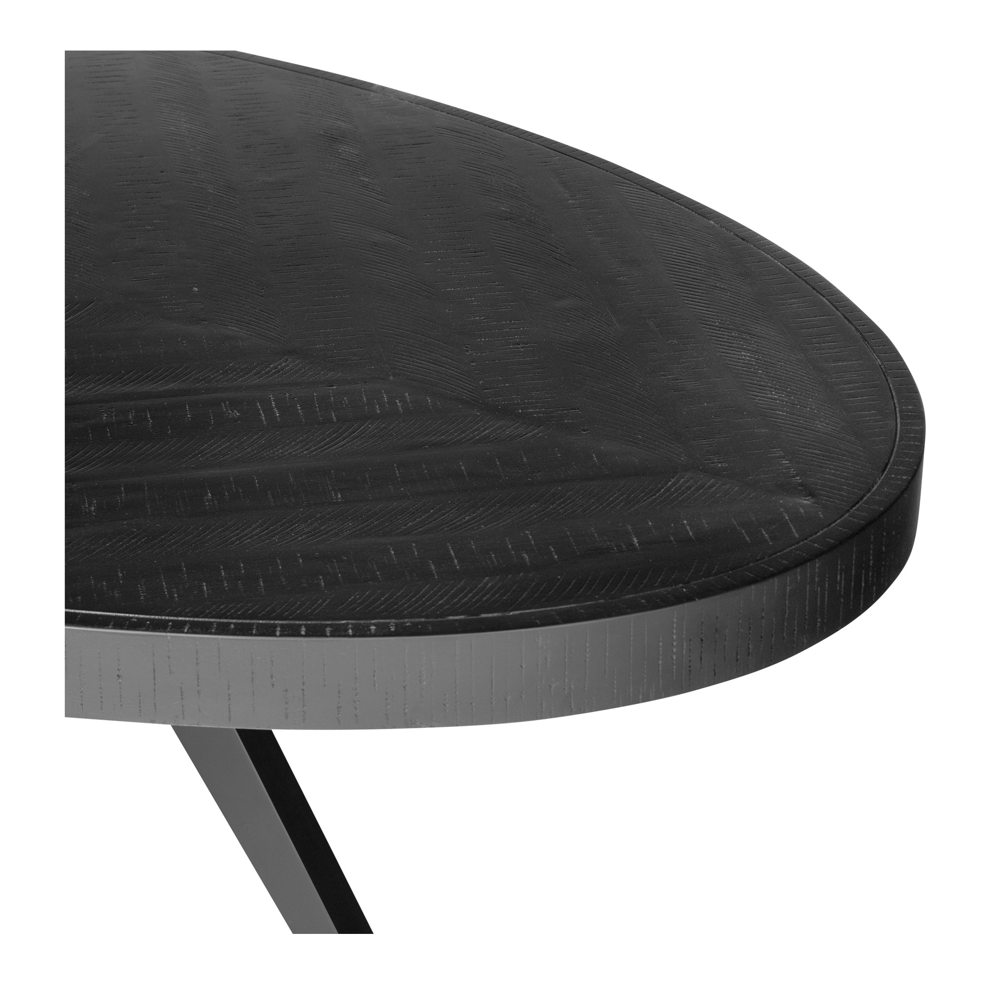 Parq Oval Dining Table Black