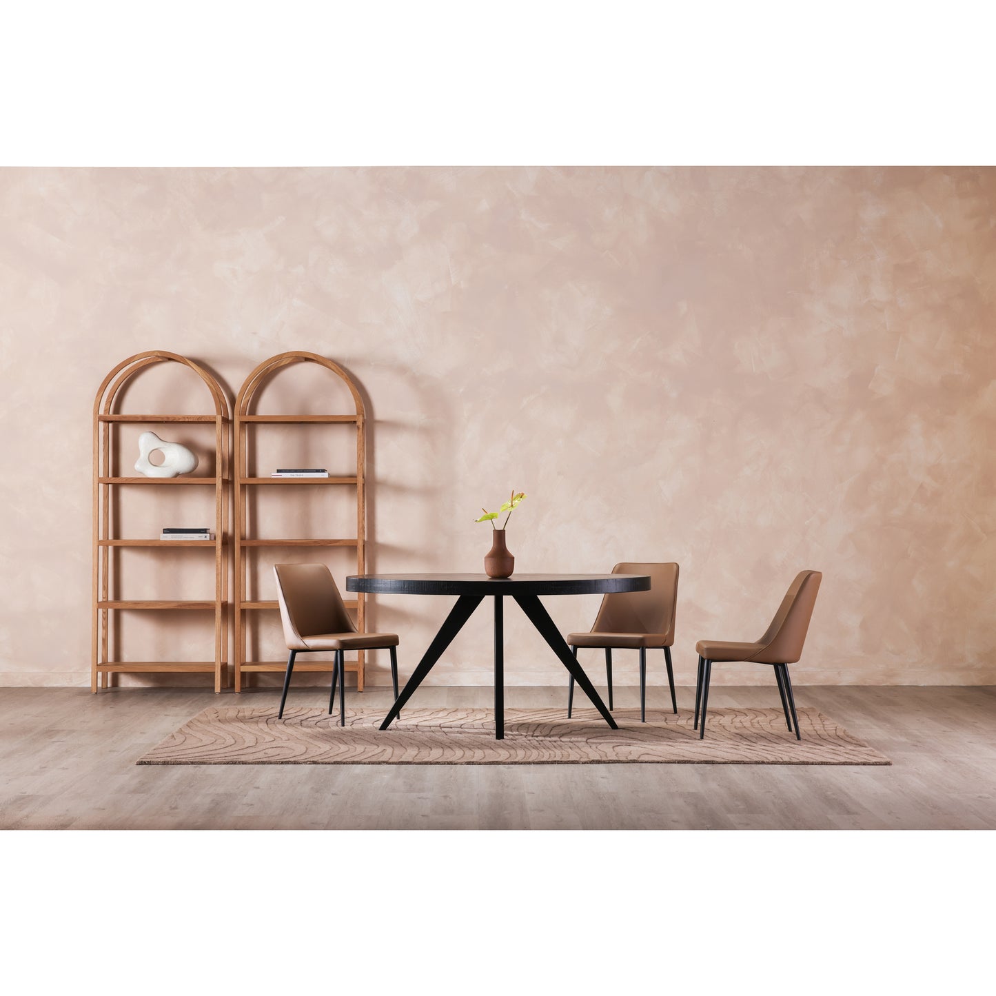 Parq Oval Dining Table Black by Moe's Home