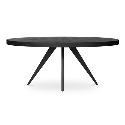 Parq Oval Dining Table Black | Black