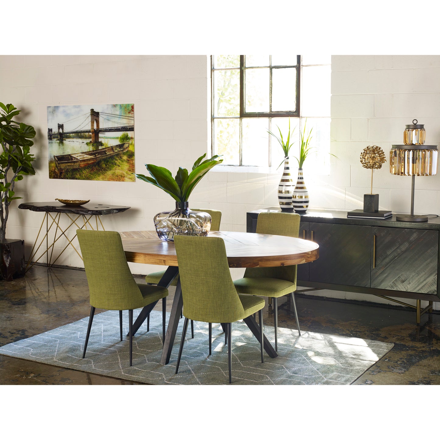 Parq Oval Dining Table Amber by Moe's Home