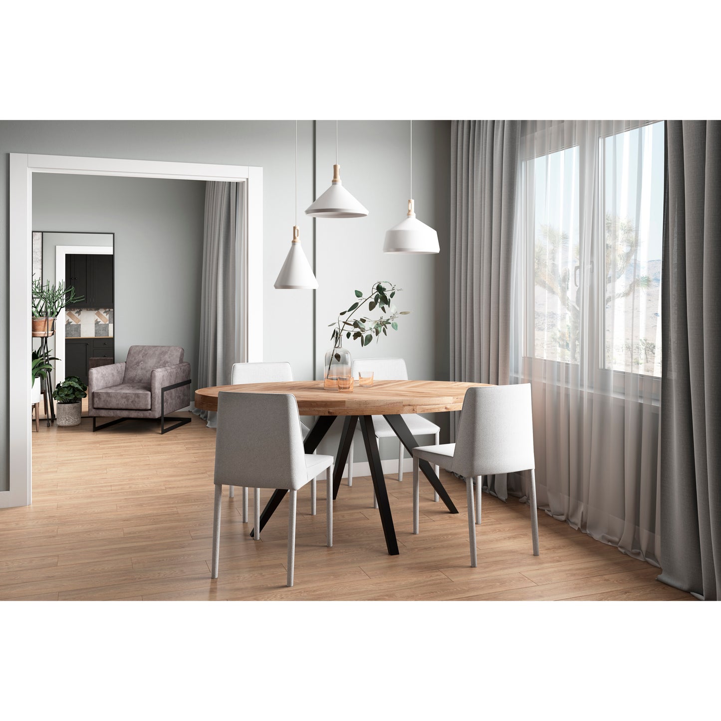 Parq Oval Dining Table Amber by Moe's Home