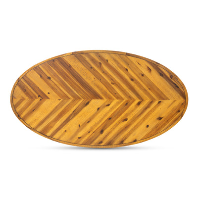 Parq Oval Coffee Table Amber by Moe's Home