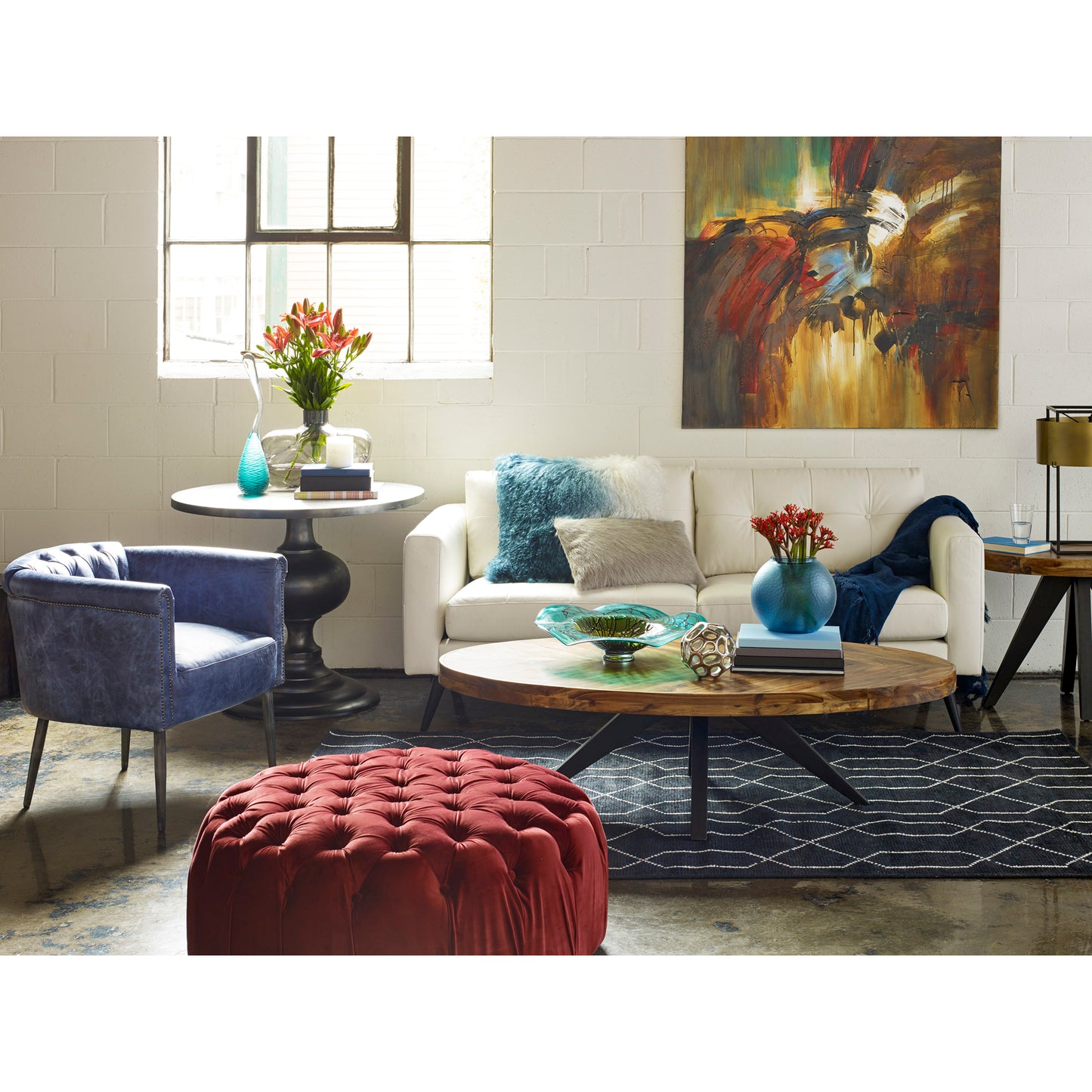 Parq Oval Coffee Table Amber by Moe's Home