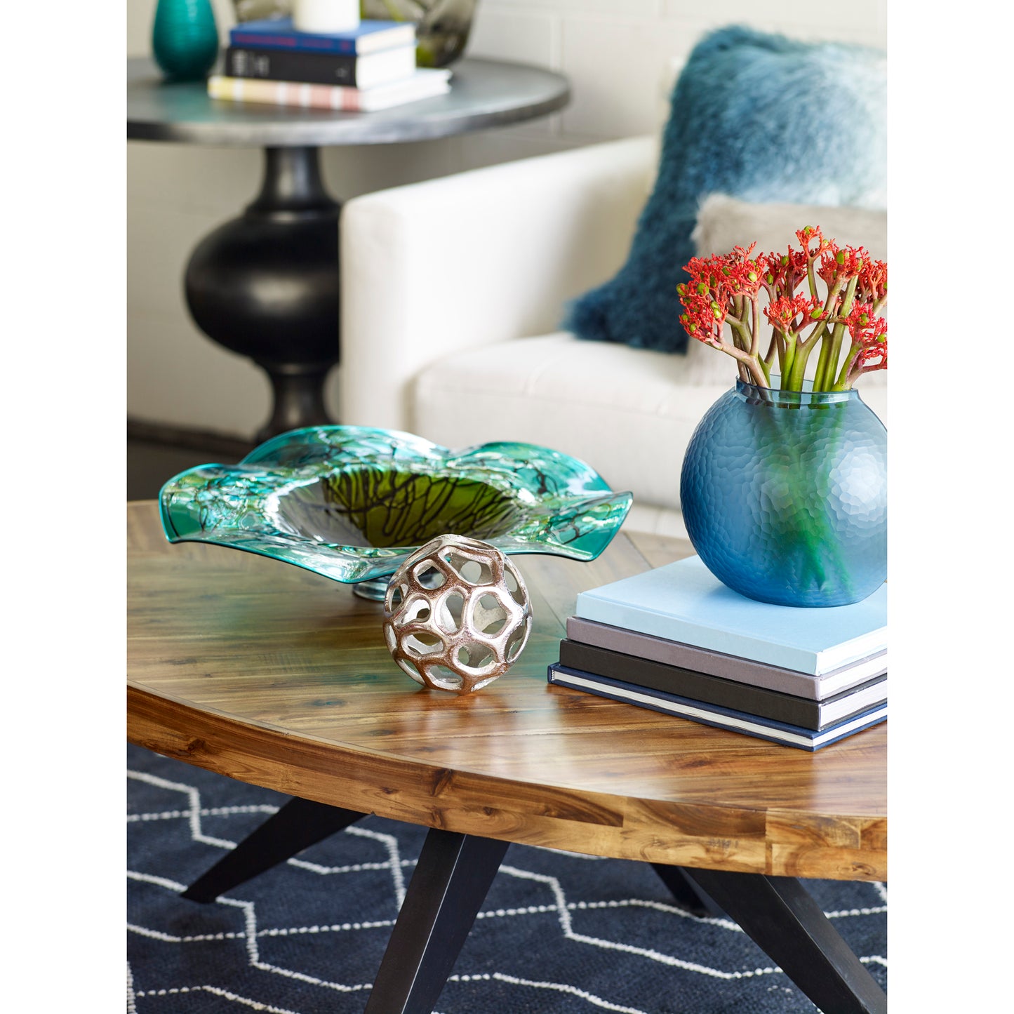Parq Oval Coffee Table Amber by Moe's Home