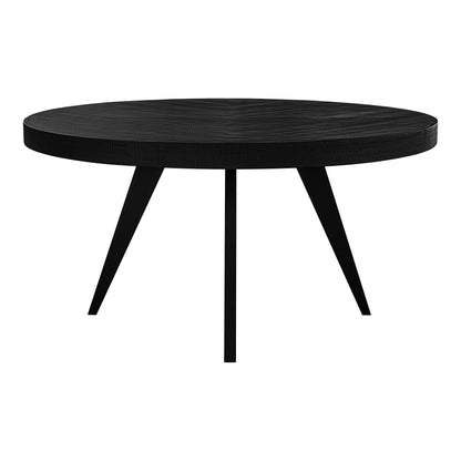 Parq 60 Inch Round Dining Table Black | Black