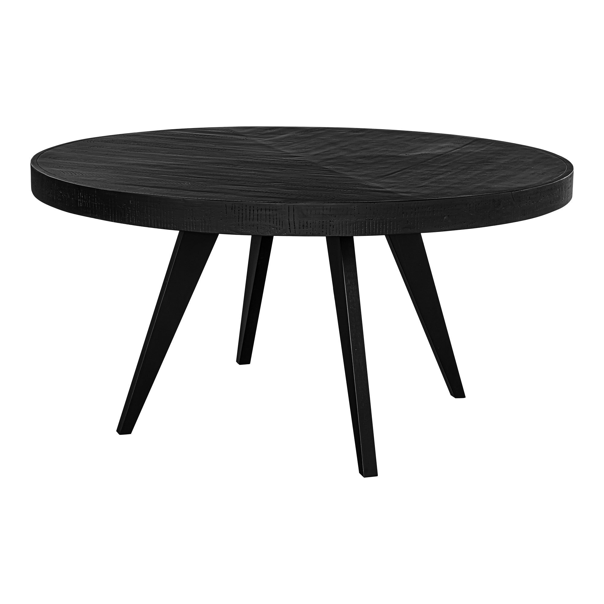 Parq 60 Inch Round Dining Table Black