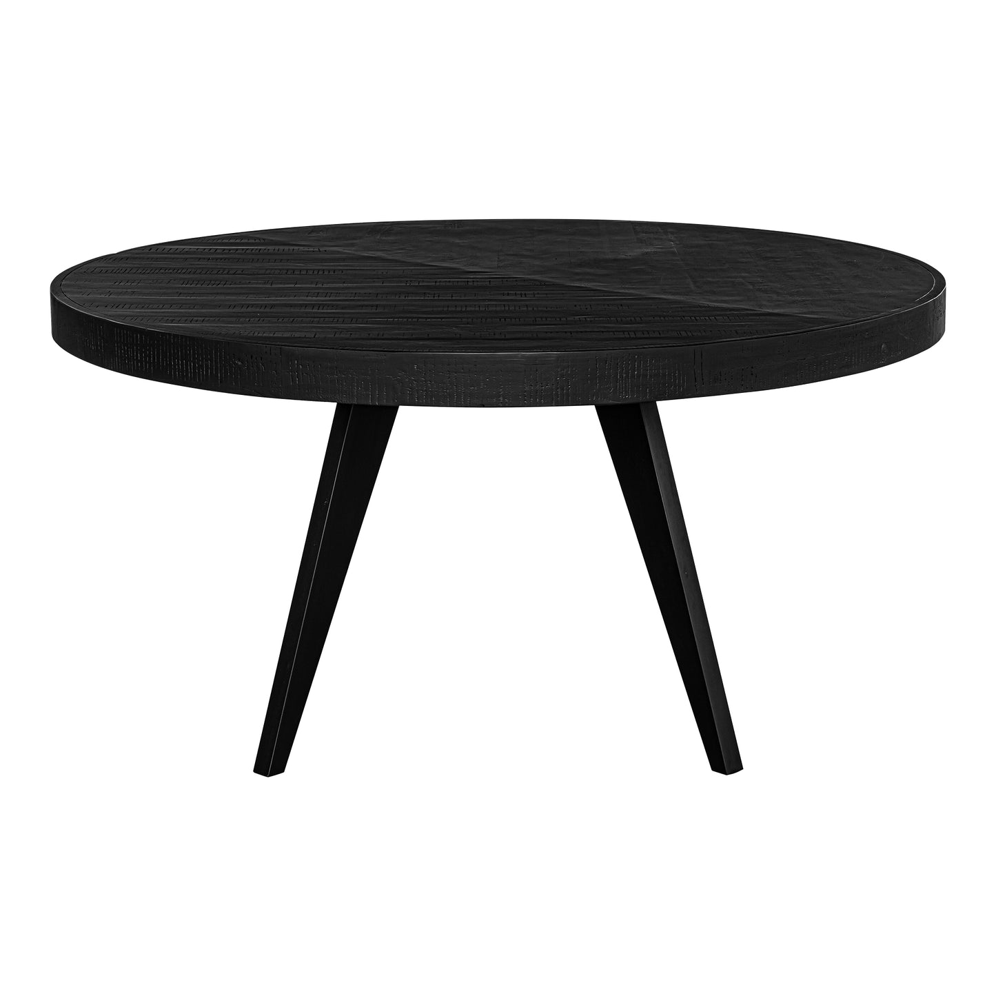 Parq 60 Inch Round Dining Table Black by Moe's Home