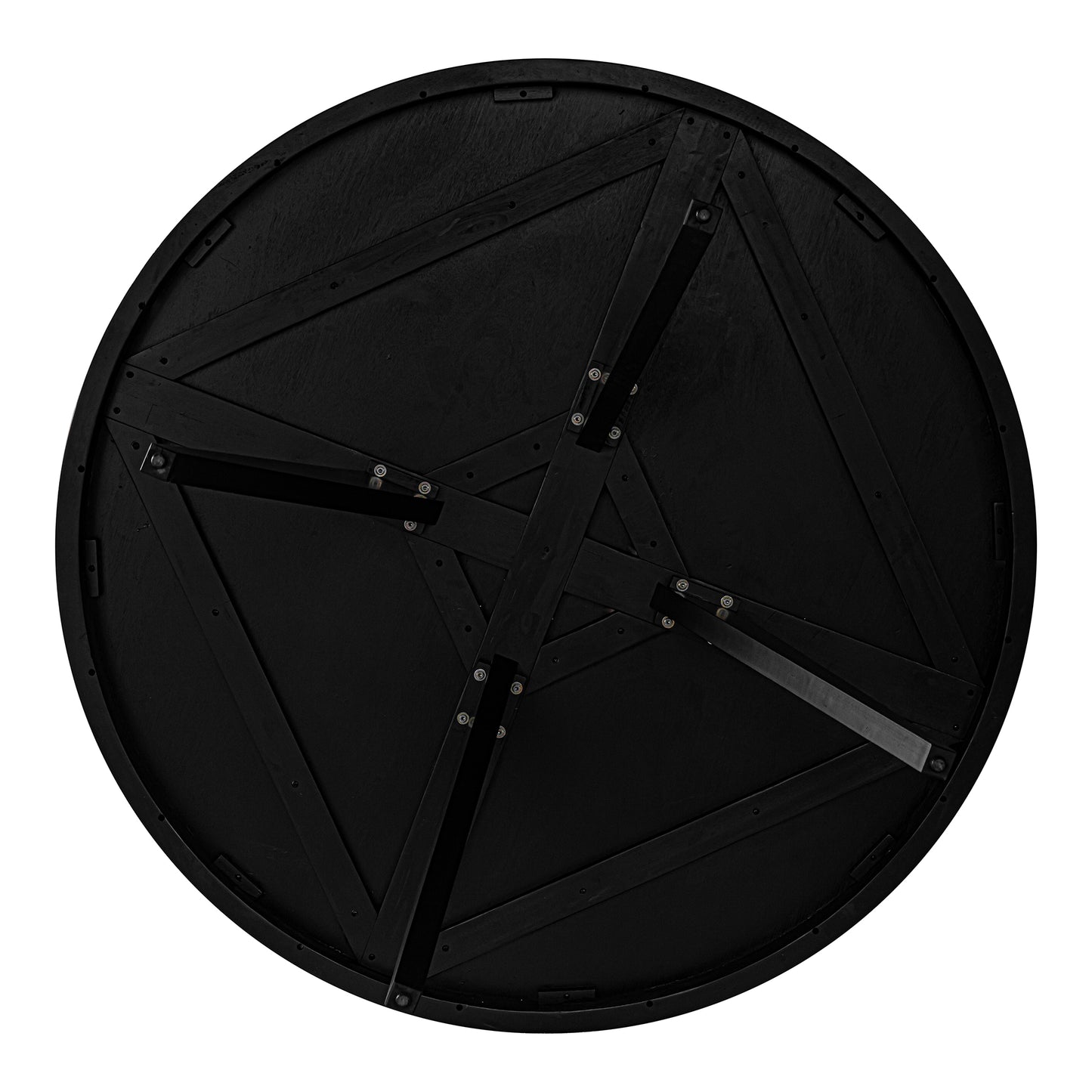 Parq 60 Inch Round Dining Table Black by Moe's Home