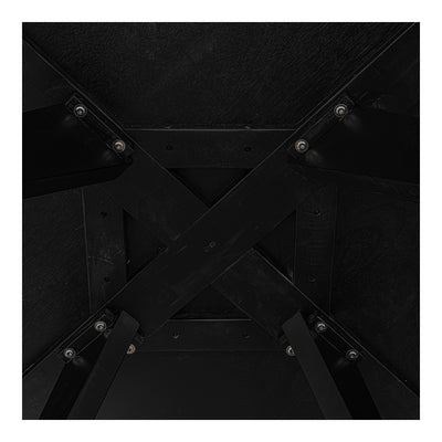 Parq 60 Inch Round Dining Table Black by Moe's Home