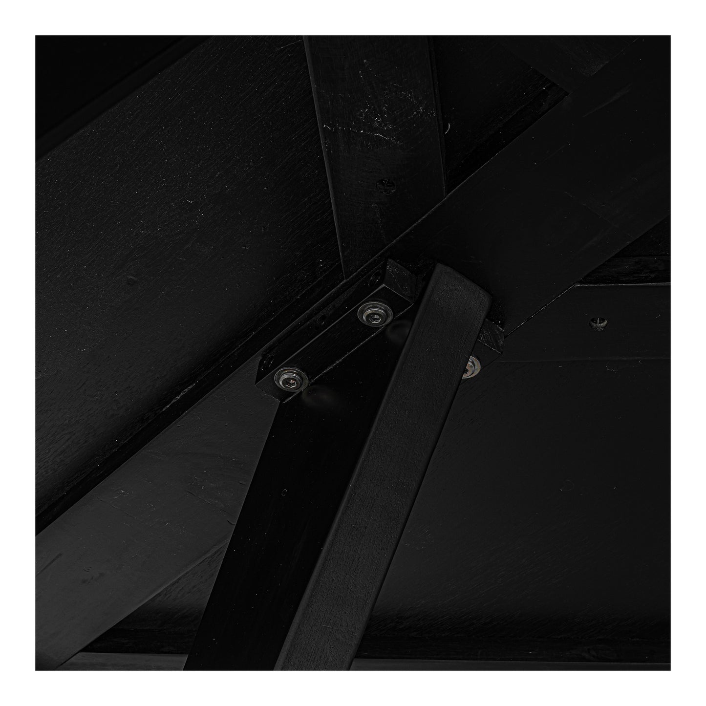 Parq 60 Inch Round Dining Table Black by Moe's Home