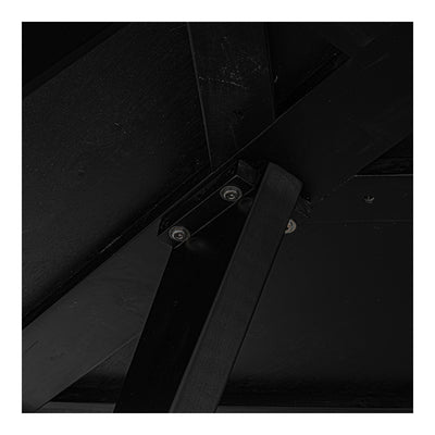 Parq 60 Inch Round Dining Table Black by Moe's Home