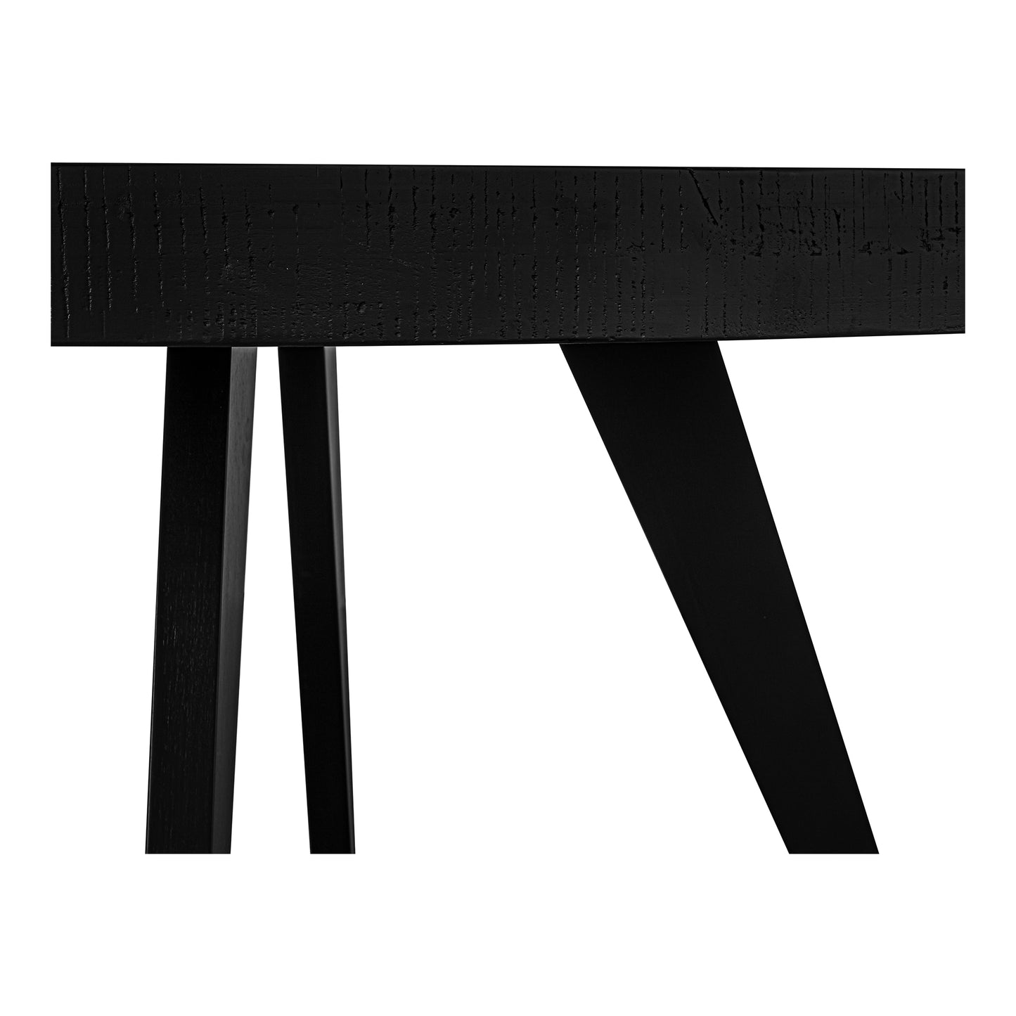 Parq 60 Inch Round Dining Table Black by Moe's Home