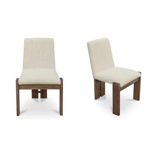Mia Dining Chair Beige-Set of Two by Moe's Home