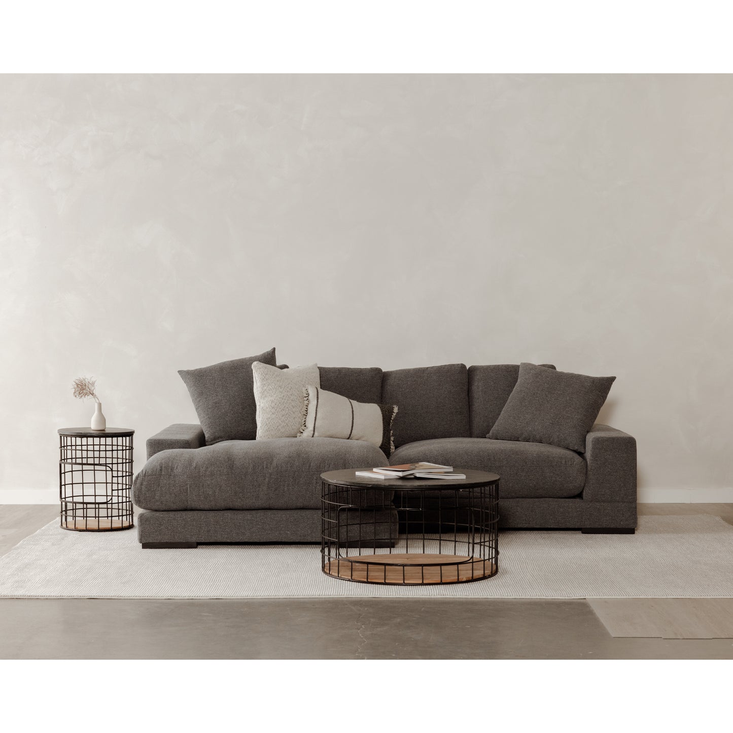 Plunge Sectional Anthracite by Moe's Home