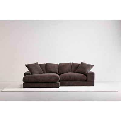 Plunge Sectional Dark Brown by Moe's Home