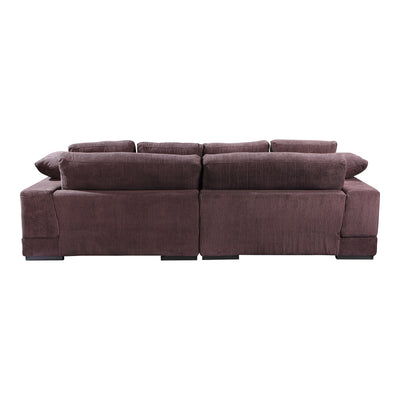 Plunge Sectional Dark Brown by Moe's Home