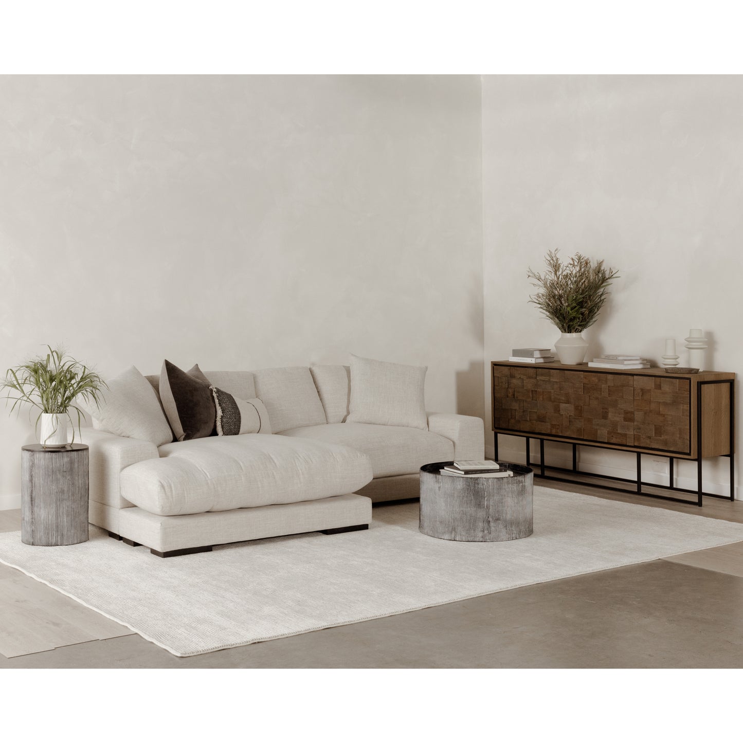 Plunge Sectional Sahara by Moe's Home