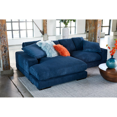 Plunge Sectional Navy by Moe's Home