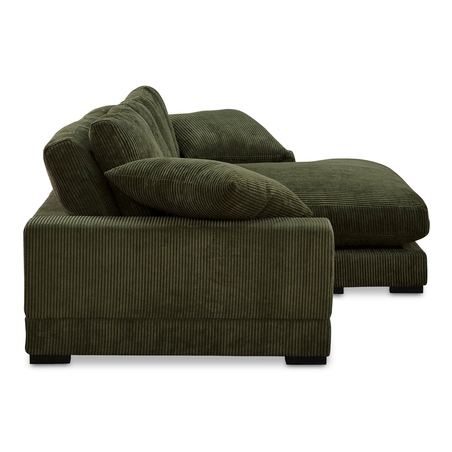 Plunge Sectional Dark Green by Moe's Home