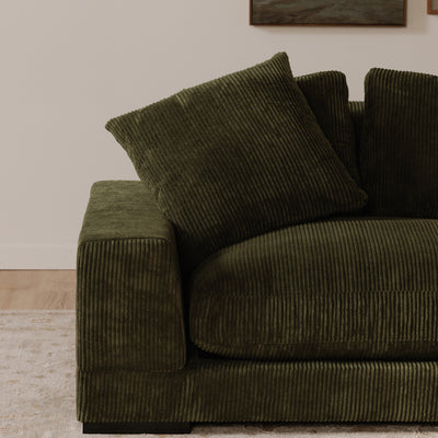 Plunge Sectional Dark Green by Moe's Home