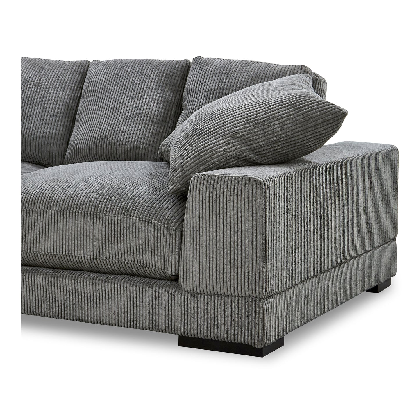 Plunge Sofa Charcoal by Moe's Home