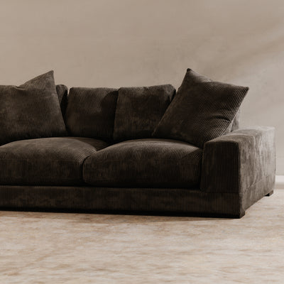 Plunge Sofa Charcoal by Moe's Home