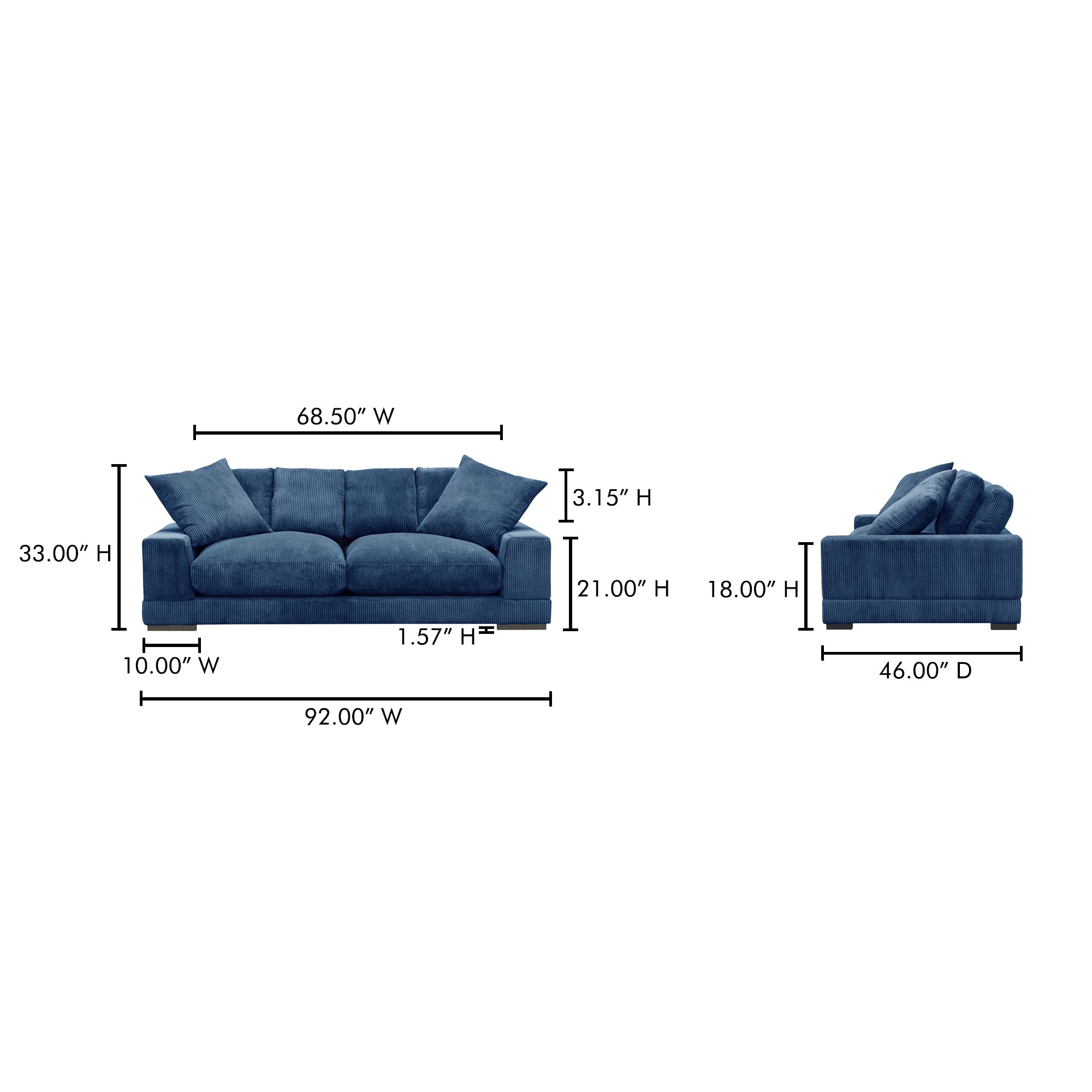 Plunge Sofa Navy