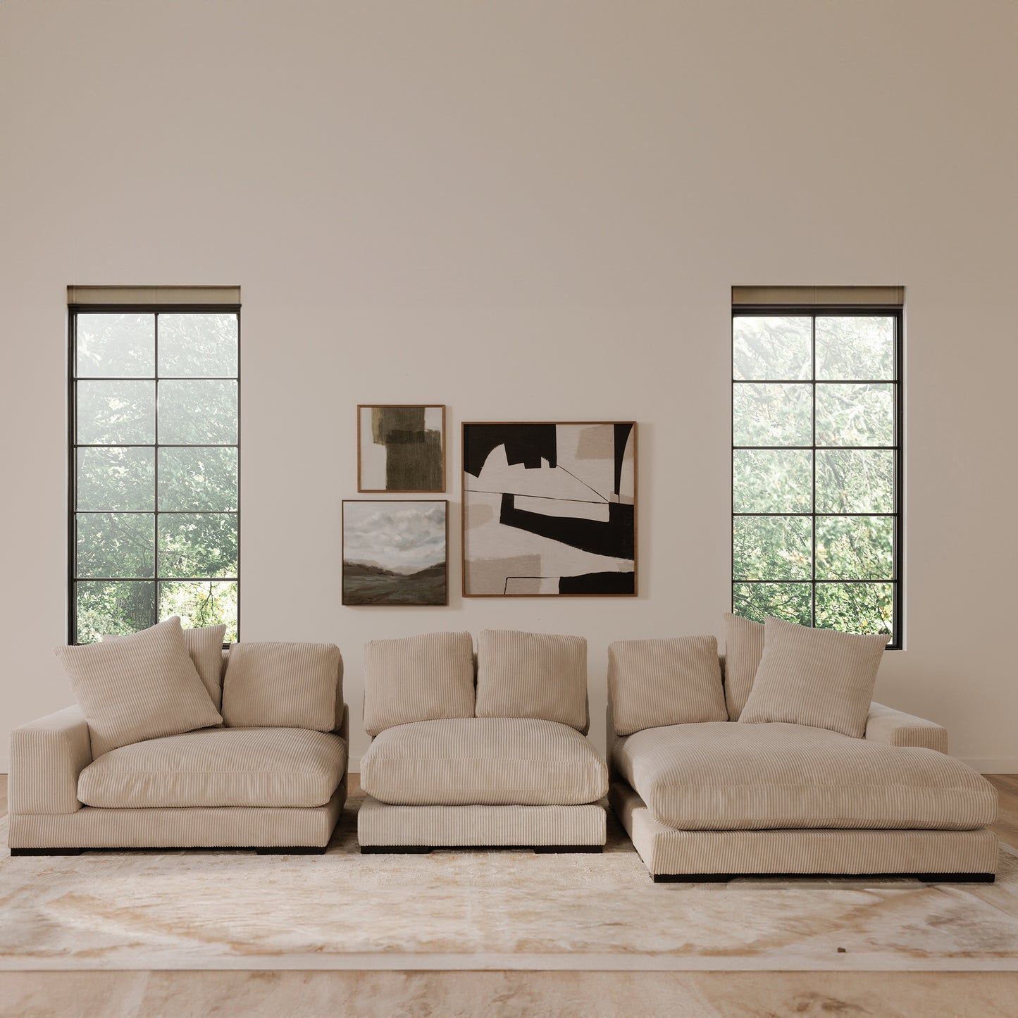 Plunge Slipper Chair Cappuccino by Moe's Home