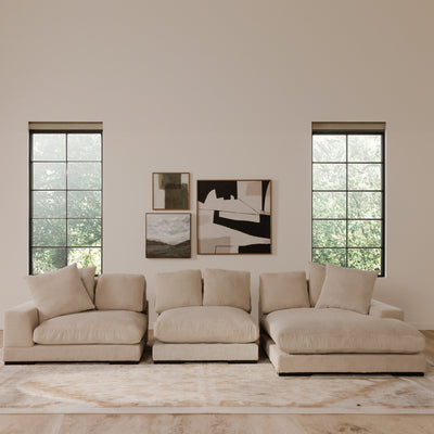 Plunge Slipper Chair Cappuccino by Moe's Home