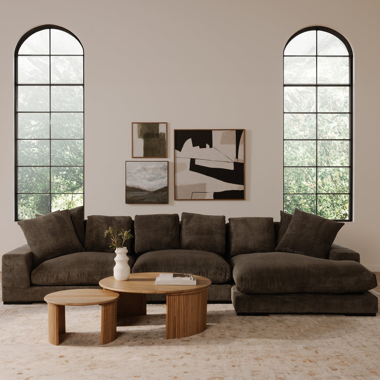 Plunge Slipper Chair Charcoal by Moe's Home