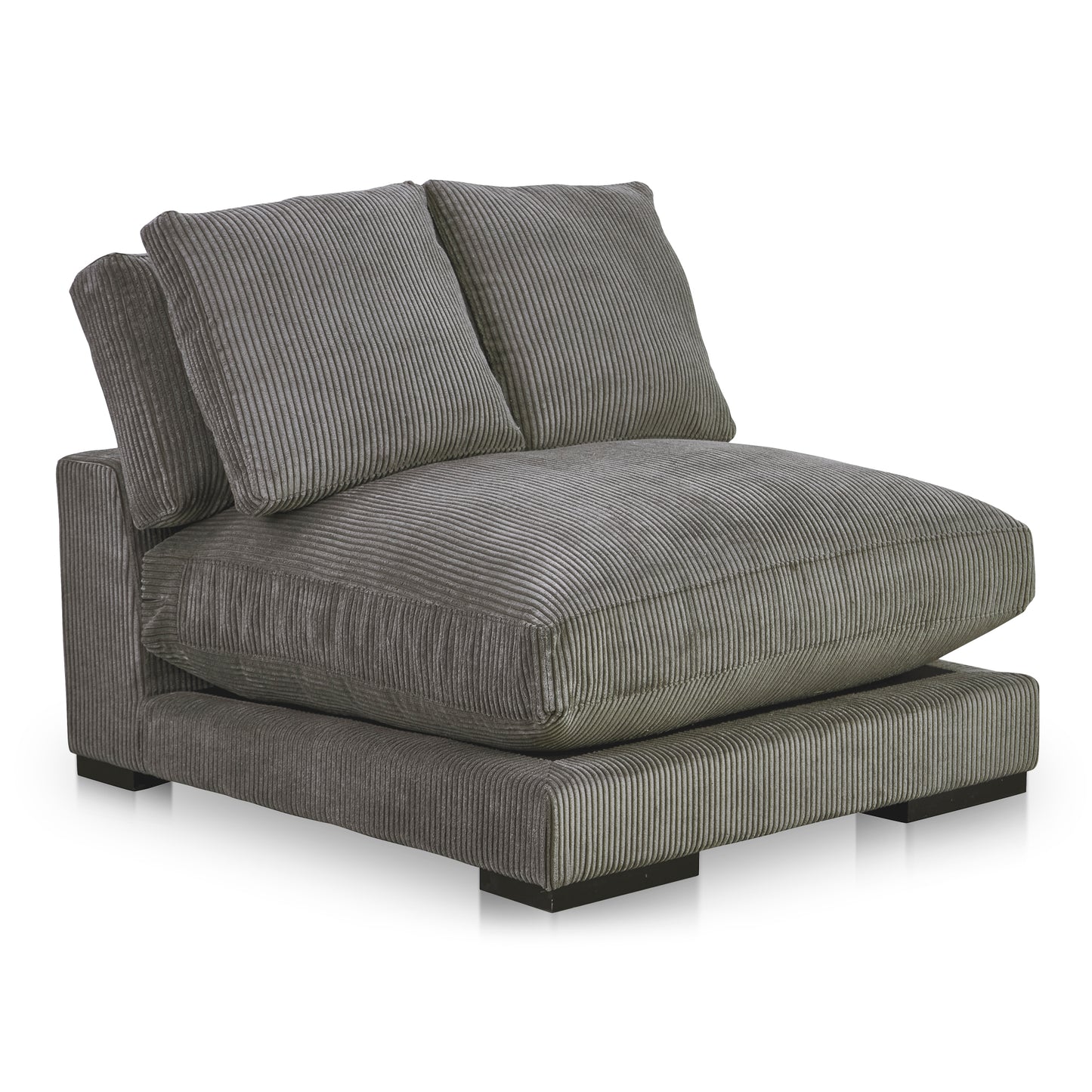 Plunge Slipper Chair Charcoal by Moe's Home