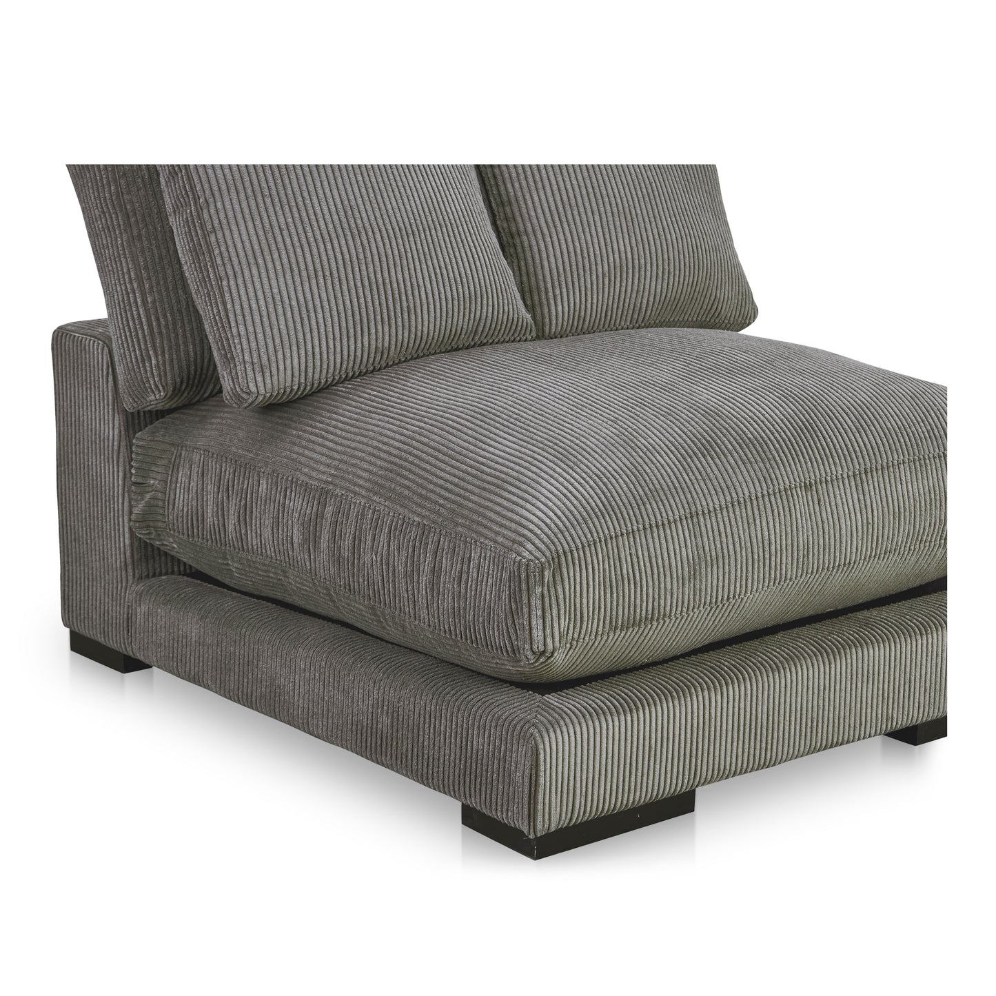 Plunge Slipper Chair Charcoal by Moe's Home