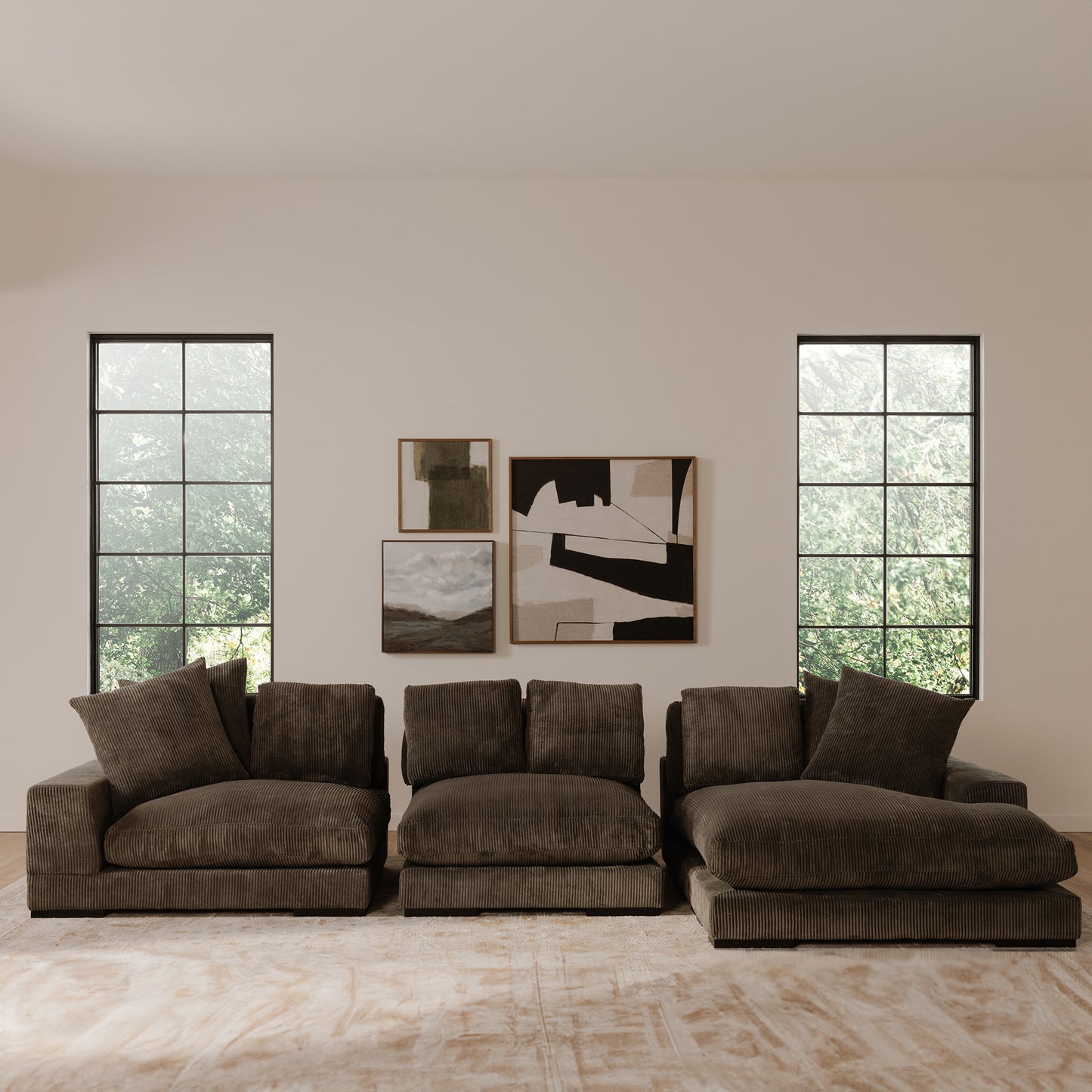 Plunge Slipper Chair Charcoal by Moe's Home