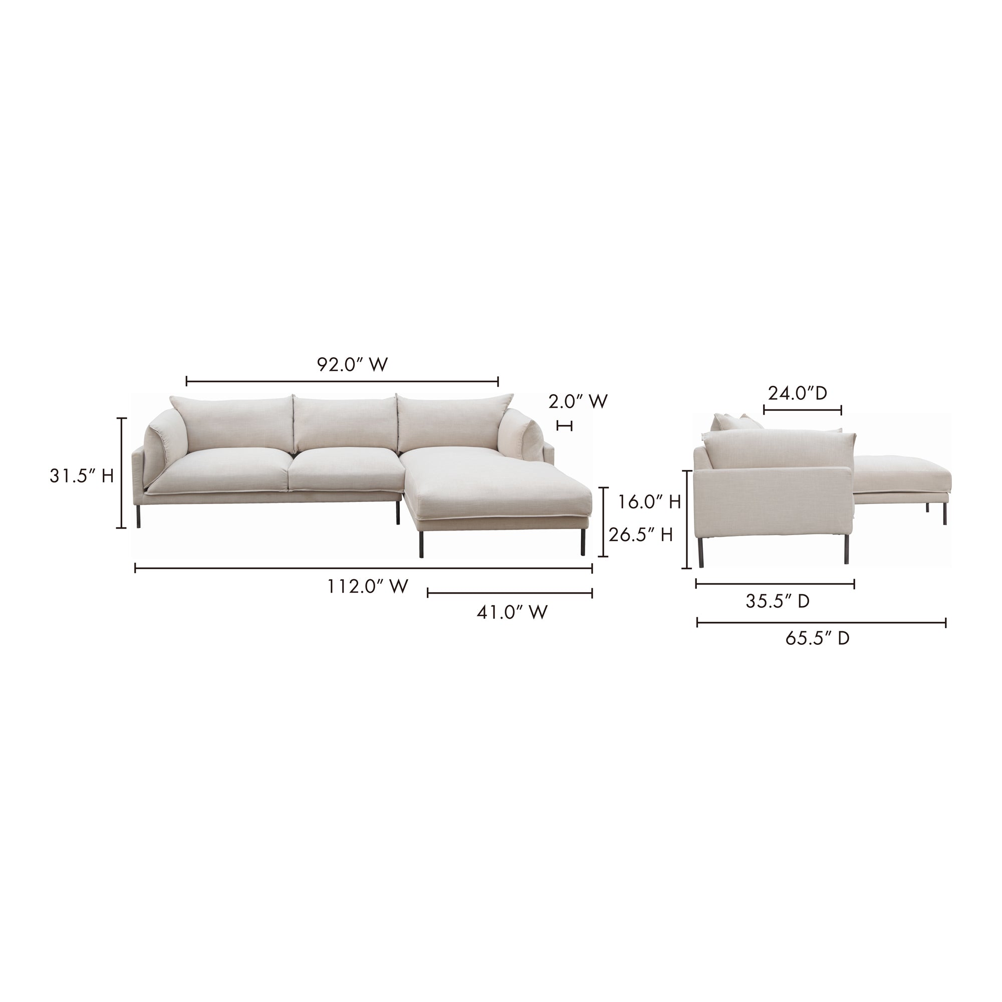 Jamara Right-Facing Sectional