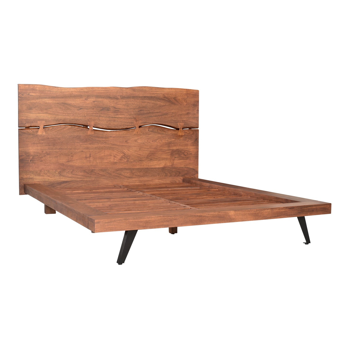 Madagascar Platform Bed Queen Brown by Moe's Home