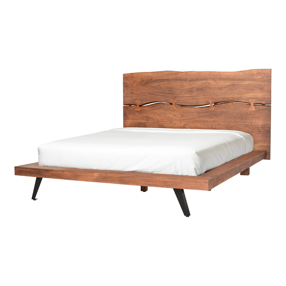 Madagascar Platform Bed Queen Brown by Moe's Home