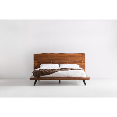 Madagascar Platform Bed Queen Brown by Moe's Home