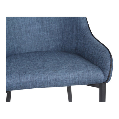 Lapis Dining Chair Dark Blue - Set Of Two by Moe's Home