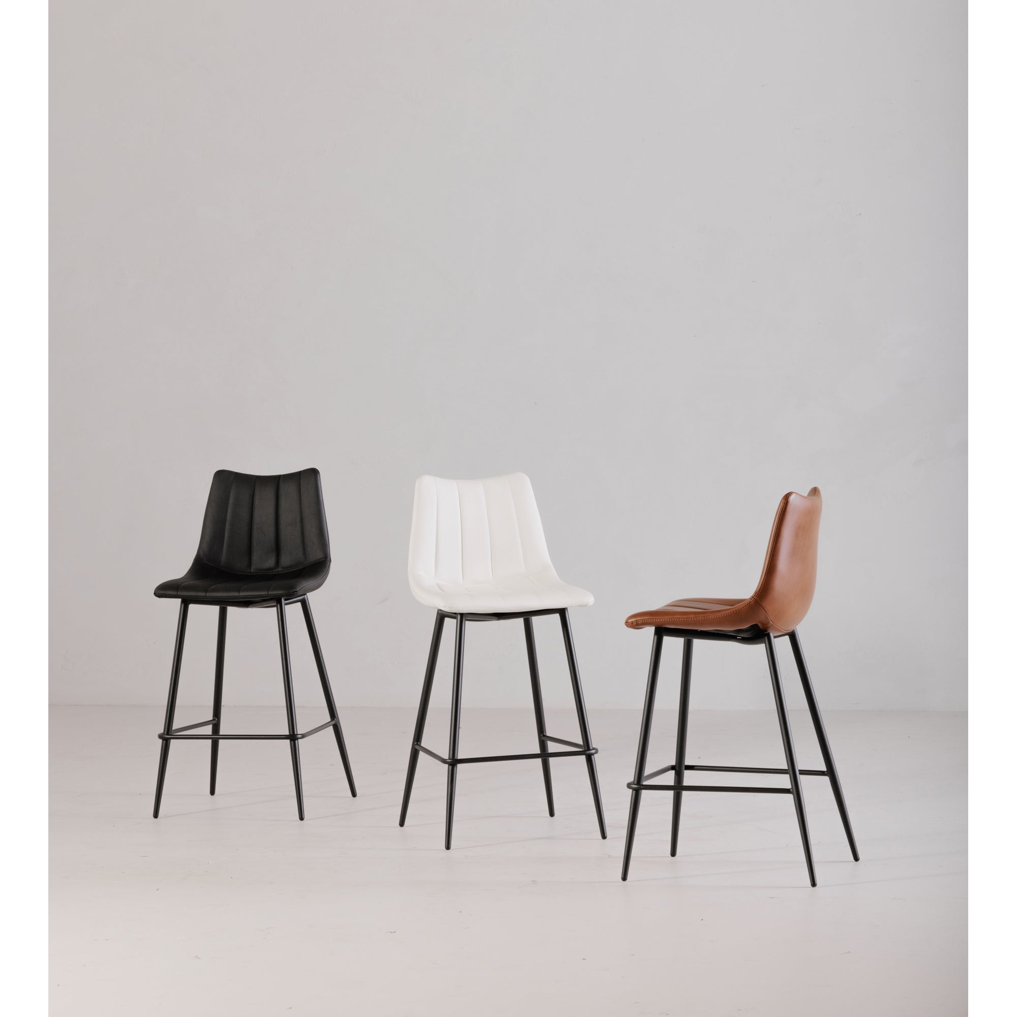 Alibi Counter Stool Matte Black - Set Of Two