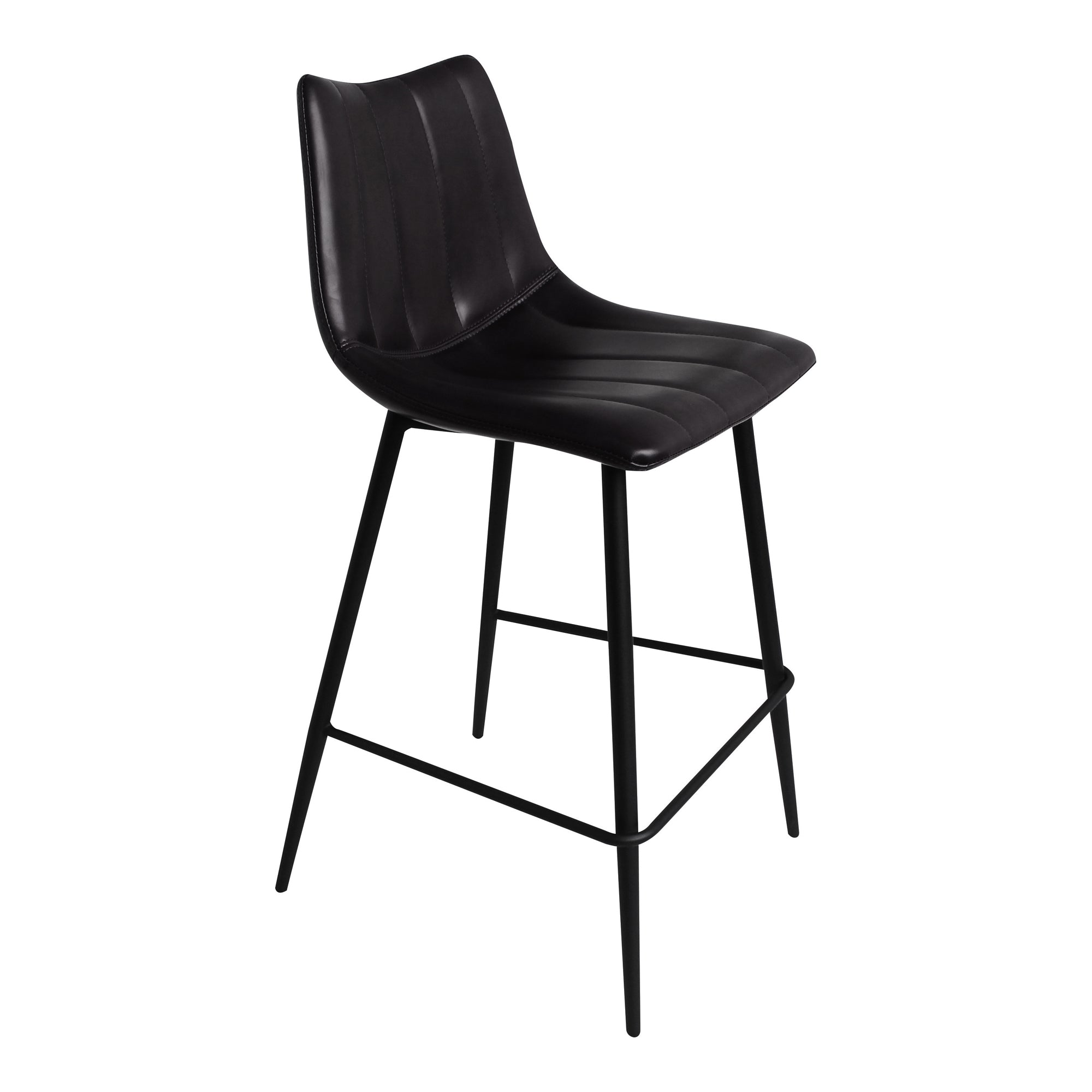 Alibi Counter Stool Matte Black - Set Of Two