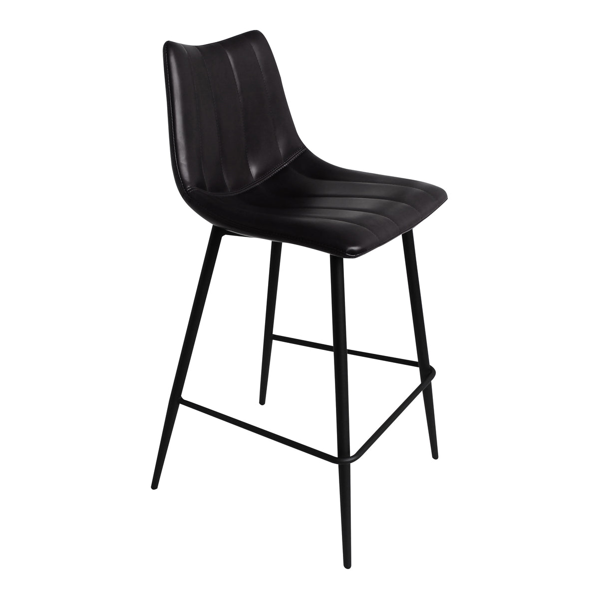 Alibi Counter Stool Matte Black - Set Of Two by Moe's Home